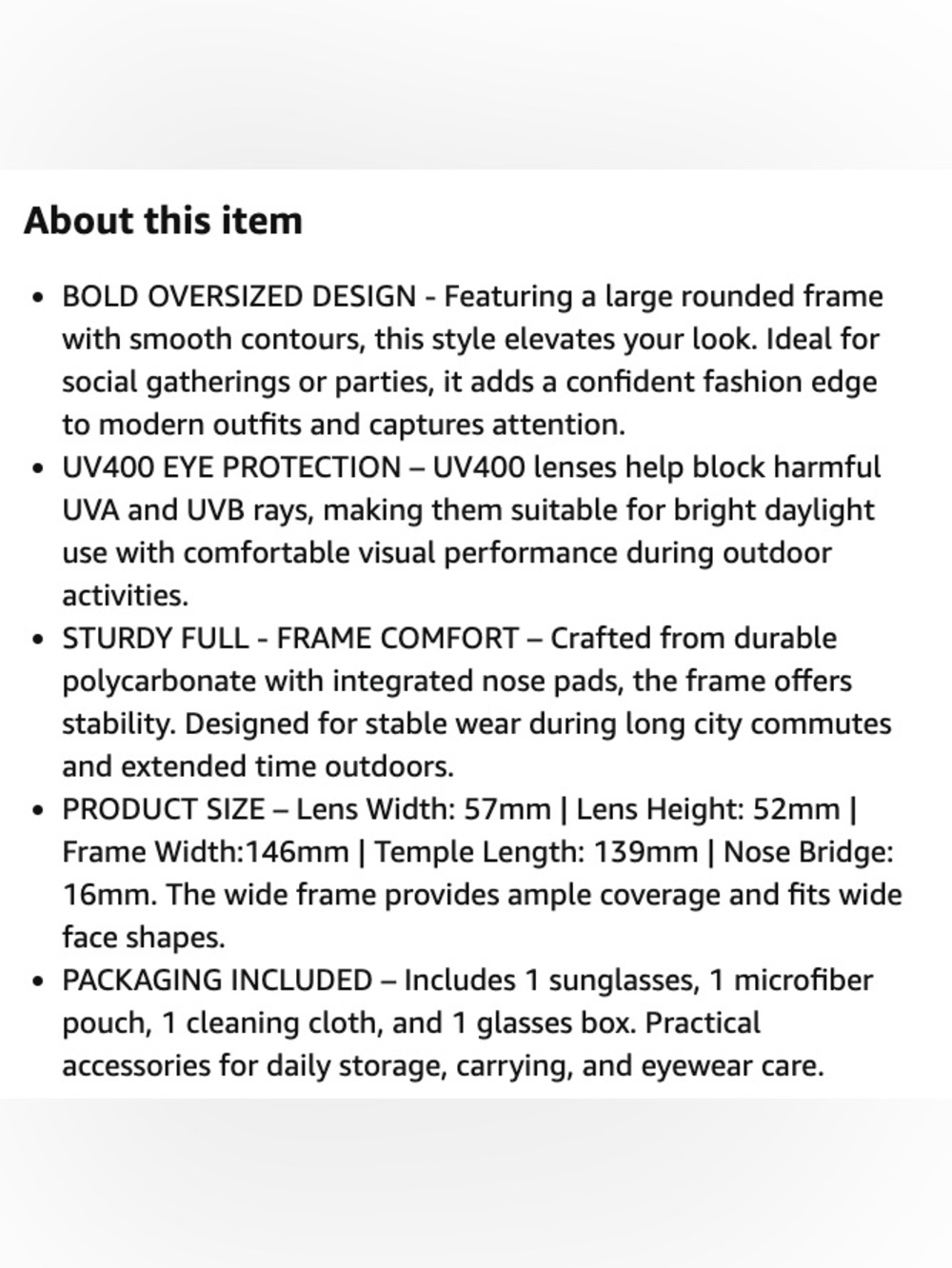 Classic Women’s Aviator Sunglasses - Picture 5 of 5